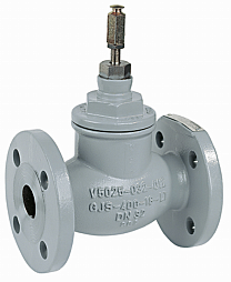V5016A1036 2-х ходовой линейный фланцевый клапан, PN16, DN15, Kvs 1.0, 20мм, 180 °C  Honeywell
