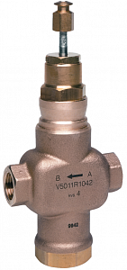 V5011R1067 2-х ходовой линейный муфтовый клапан, PN16, DN25, Kvs 10, 20мм, 170 °C  Honeywell